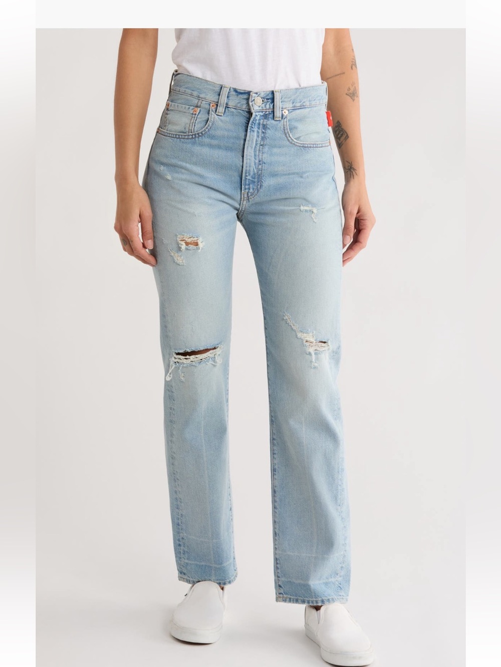 DENIMIST Sophie Slim straight Leg Jeans high rise waist women’s size 27 NWT‎
